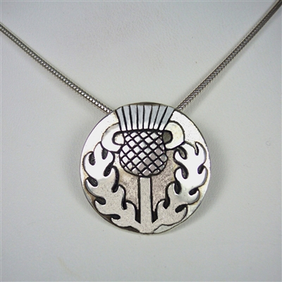 Large Celtic Thistle Necklace