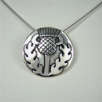 Medium Celtic Thistle Necklace